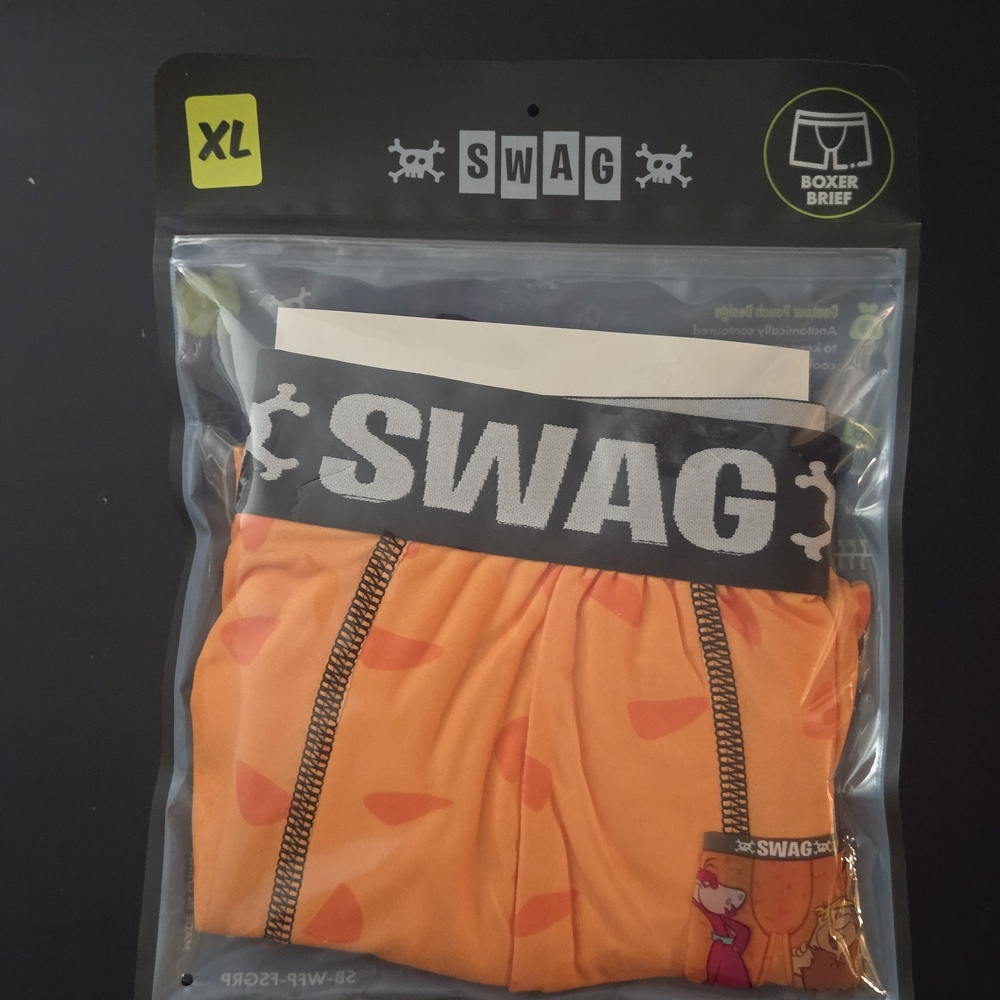 NWT! SWAG Flinstones Orange Boxer Brief - Picture 2 of 3